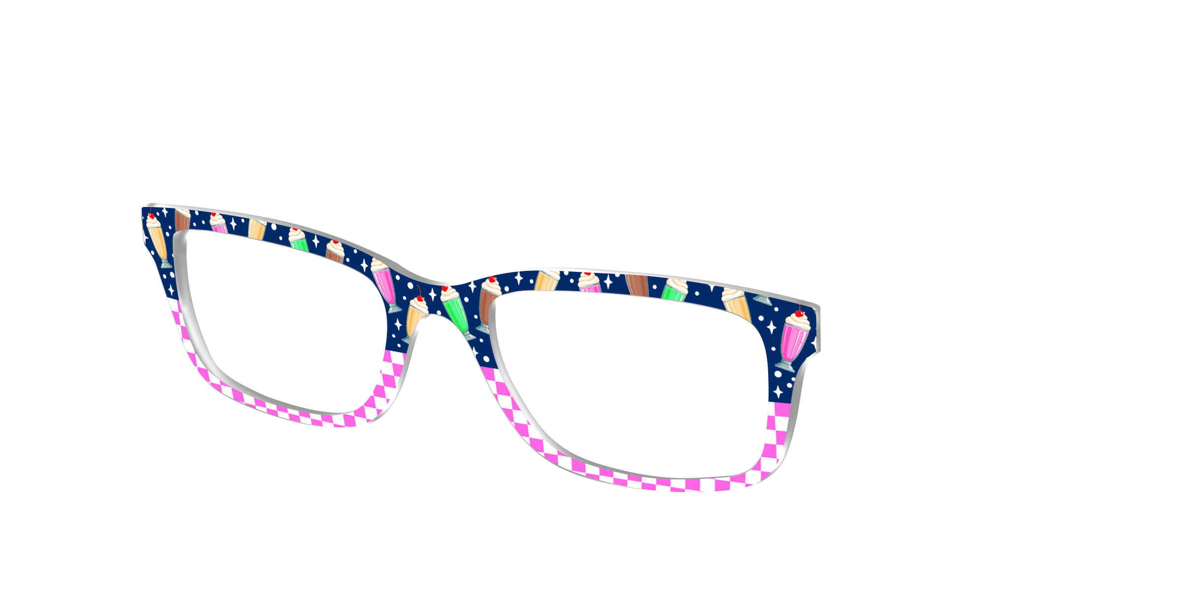 Pair Eyewear Design Tops Ice Cream Social Split top rosa