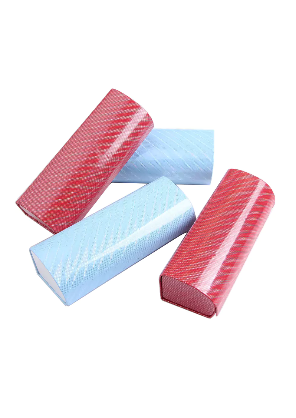 Ouyuan Accessories GC0022 astuccio occhiali pois azzurro rigido