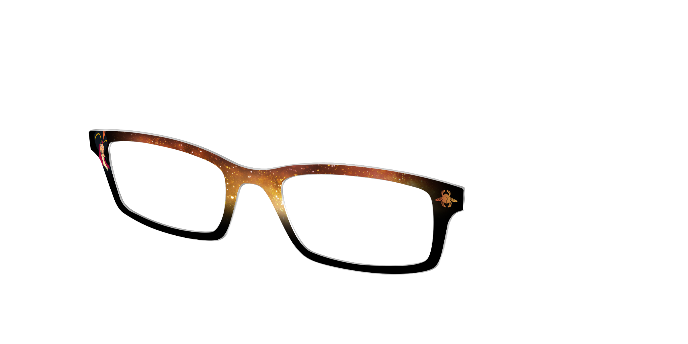 Pair Eyewear Collabs Jafar Golden Scarab top per occhiali oro
