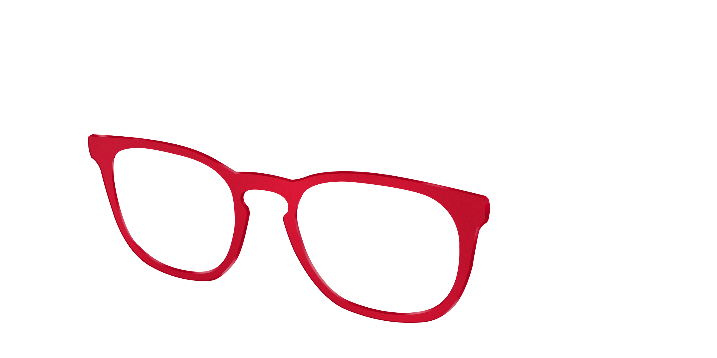 Pair Eyewear Design Tops Matte Red top magnetico rosso opaco