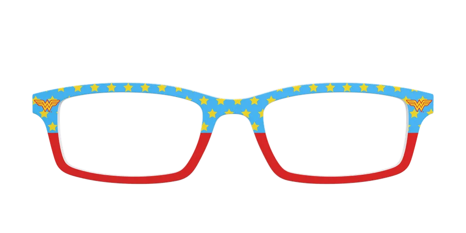 Pair Eyewear Wonder Woman top magnetico rosso blu Addison