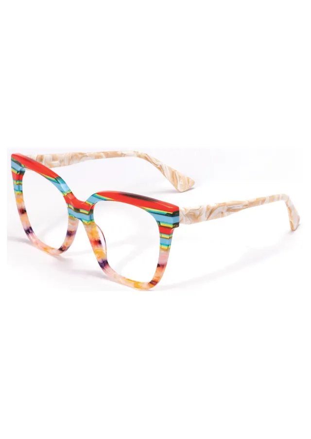 Ouyuan 503213 montatura occhiali da vista multicolore bio-acetato