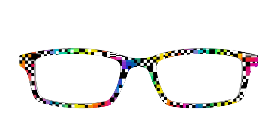 Pair Eyewear Design Tops The Prismatic Check top occhiali