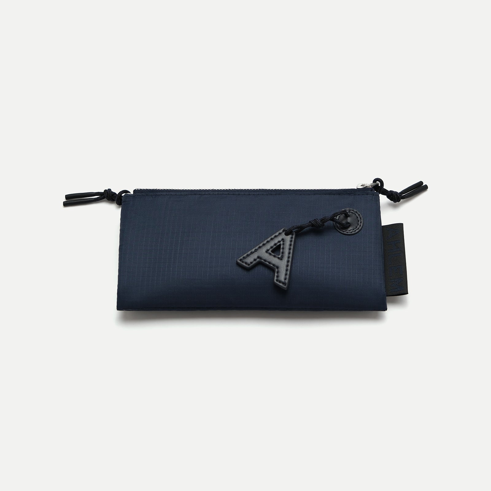AHLEM Voyager Double Zipper Pouch custodia navy nylon