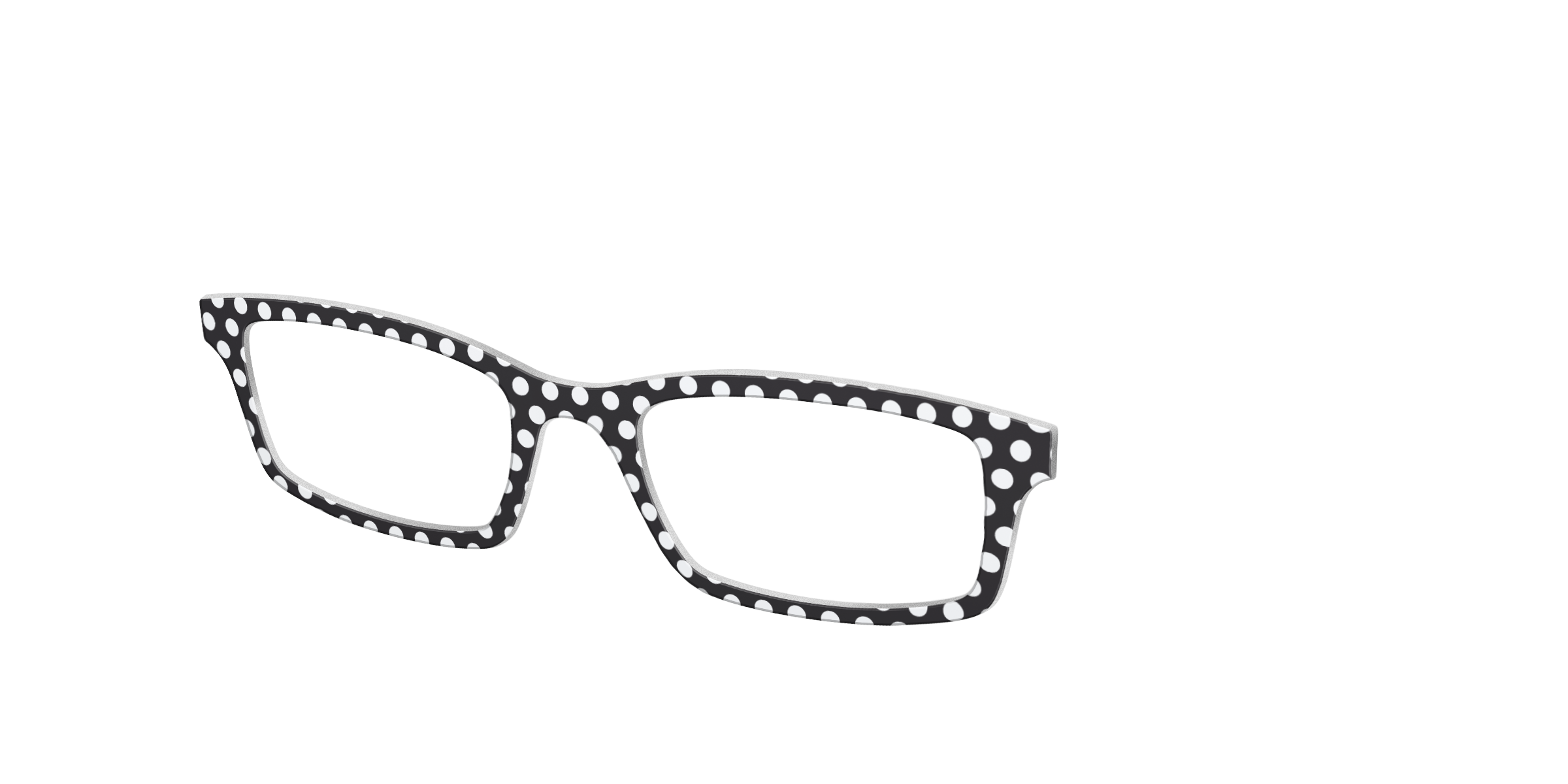 Pair Eyewear Solid Tops Black Polka Dots top nero pois S16