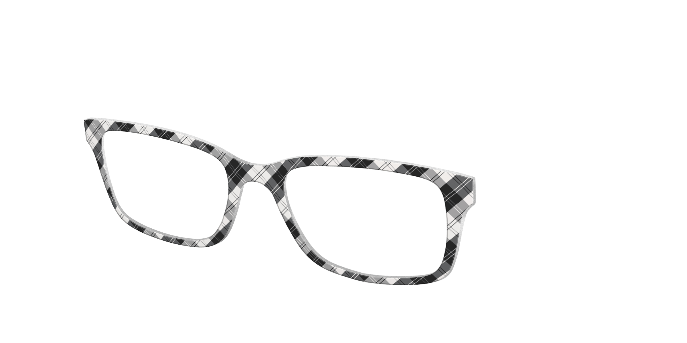 Pair Eyewear Solid Tops B&W Plaid top per occhiali quadri