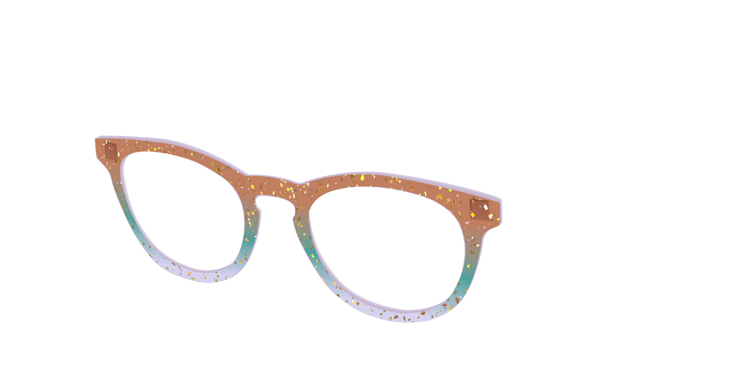 Pair Eyewear Design Autumnal Gradient Crystal top occhiali oro