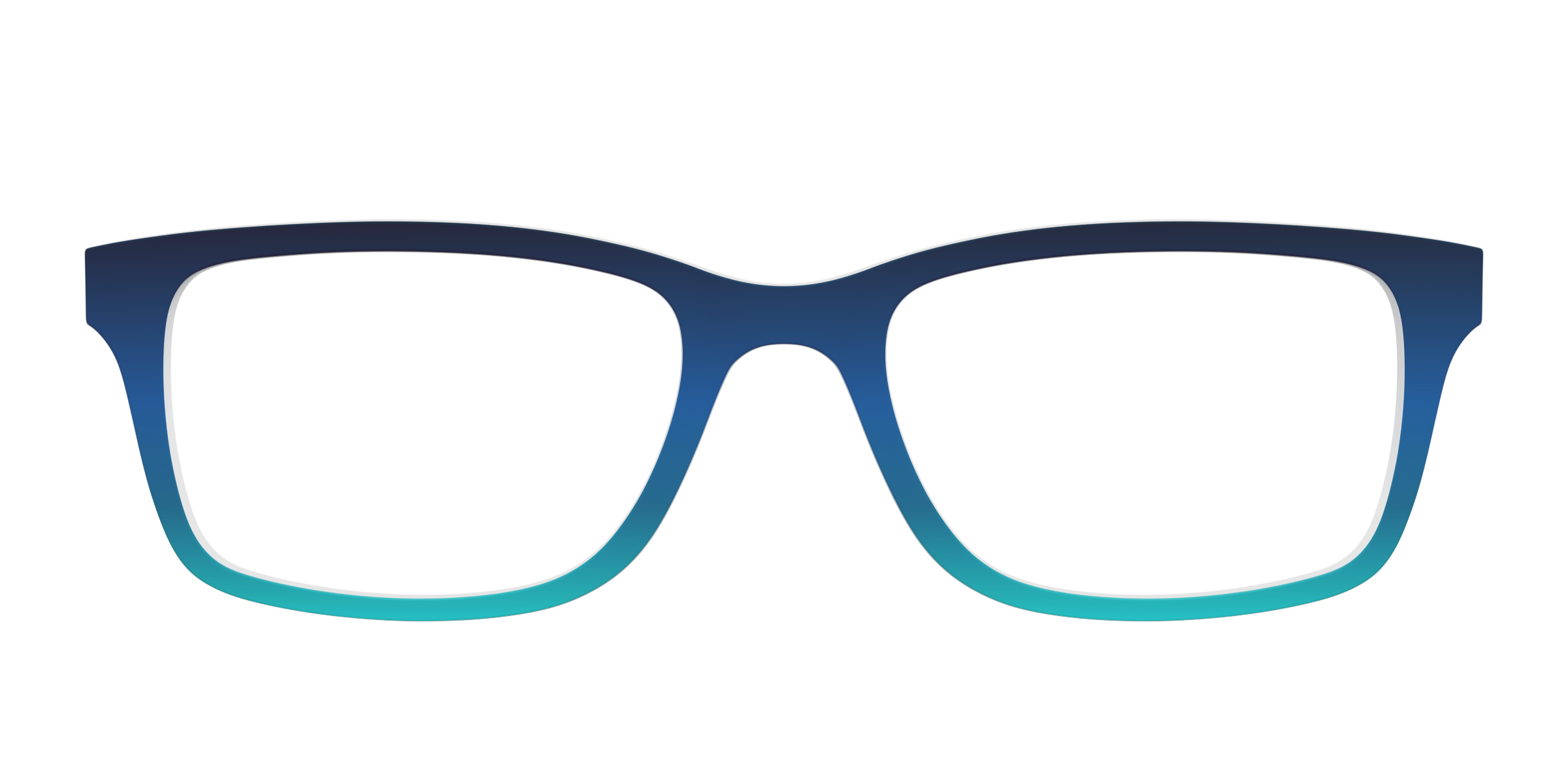 Pair Eyewear Solid Tops Royal Blue Seafoam top magnetico sfumato