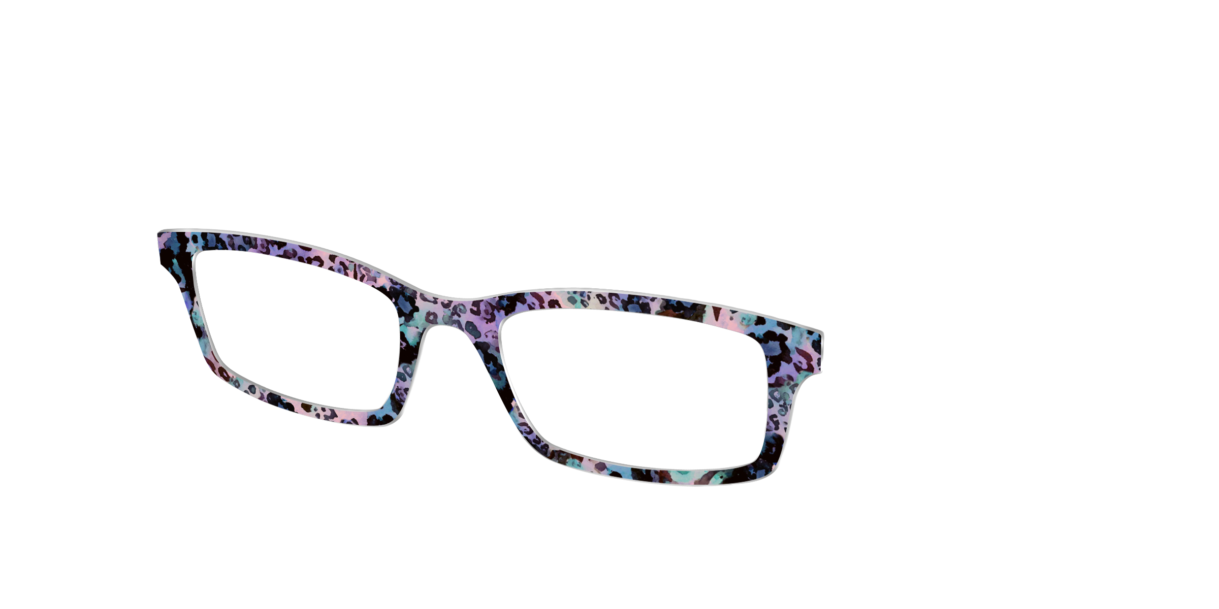 Pair Eyewear Design Tops Alluring Animal Print Mix top SU04