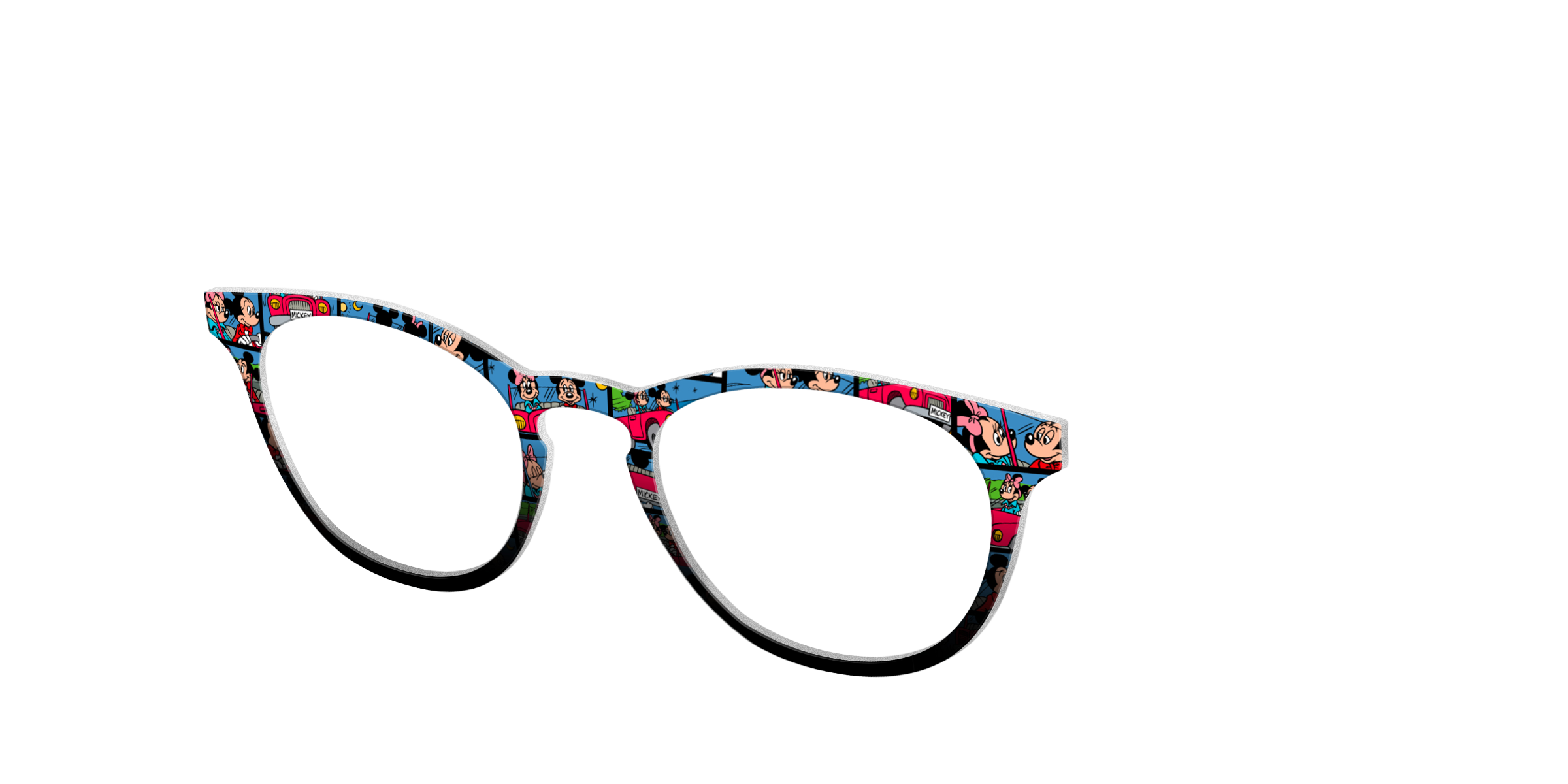 Pair Eyewear Collabs Mickey Minnie Comic Split top DY9