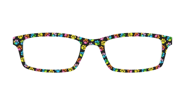 Pair Eyewear Solid Tops Rainbow Paw Print cover arcobaleno