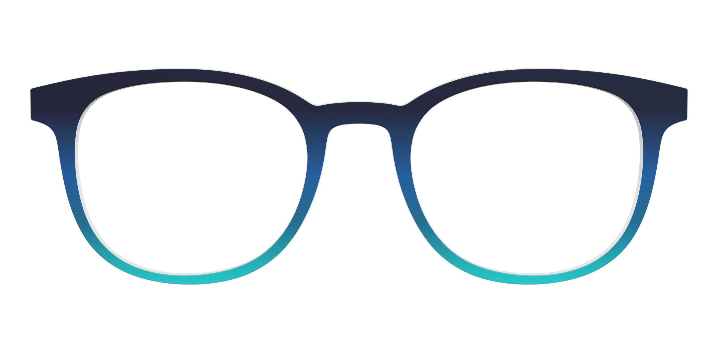 Pair Eyewear Solid Tops Royal Blue Seafoam top magnetico sfumato