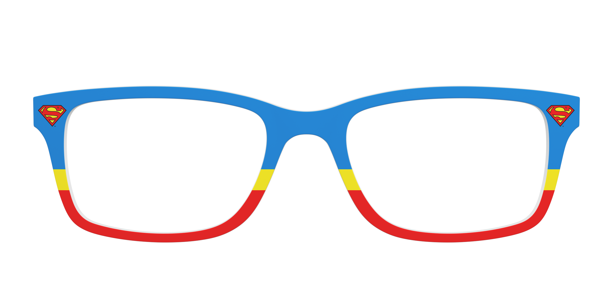 Pair Eyewear Collabs The Superman Suit Top Blu Rosso