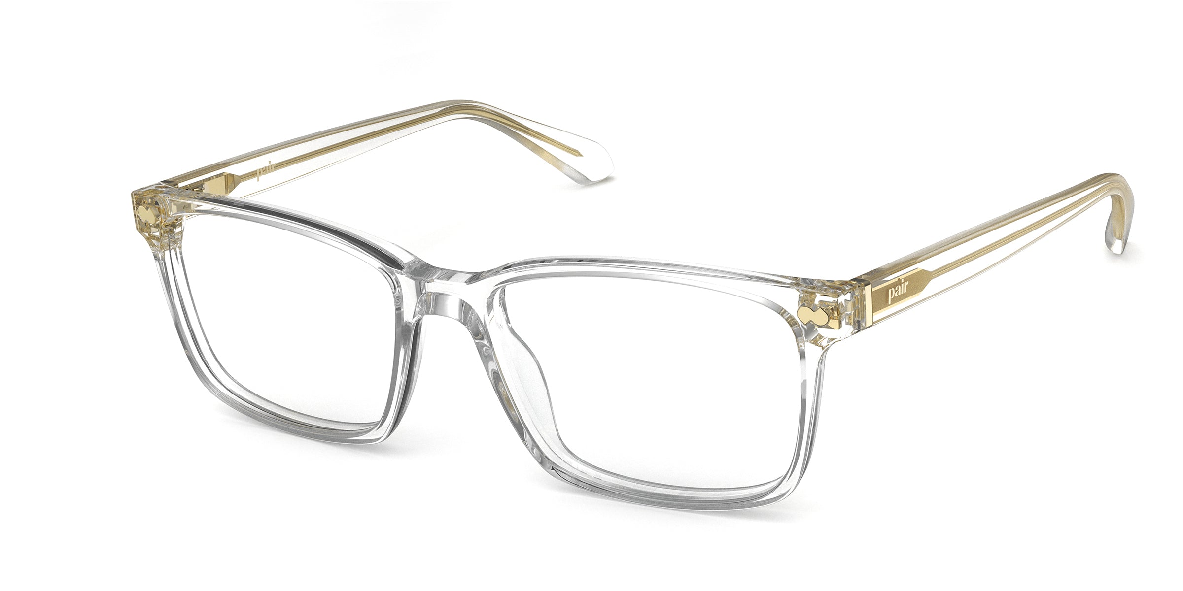 Pair Eyewear Kirby Forte montatura vista nera oro media