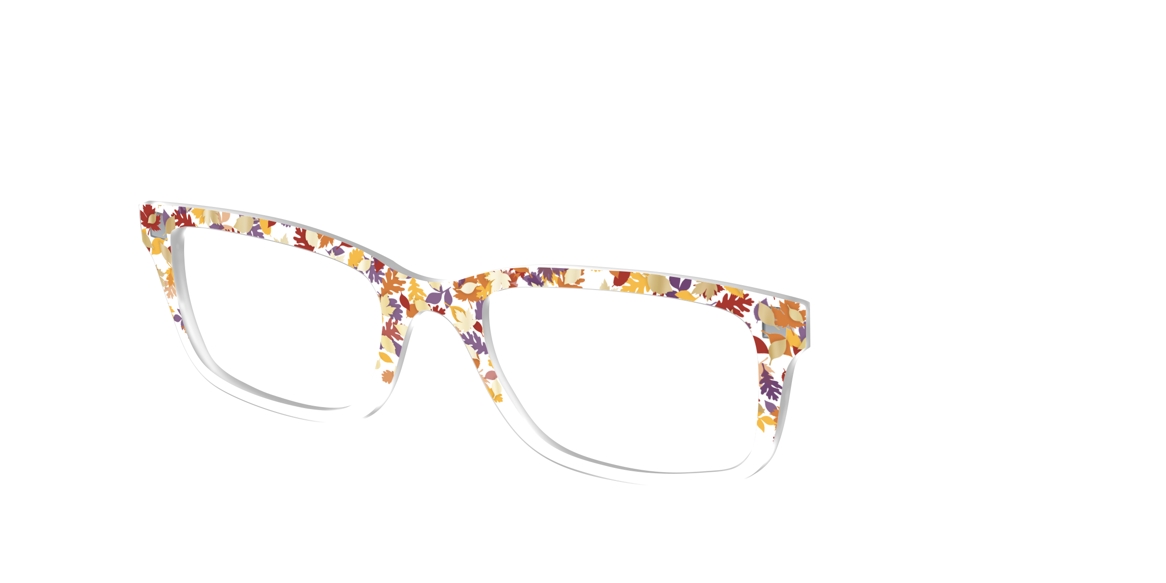 Pair Eyewear Design Tops Fallen Leaves Confetti Crystal top premium