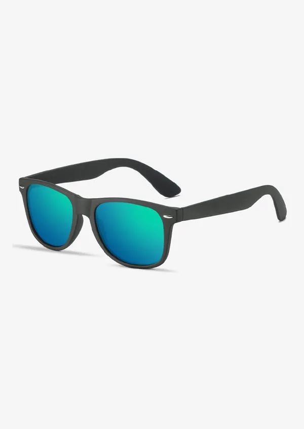Ouyuan 2140 Occhiali Sole Wayfarer TR90 Polarizzati