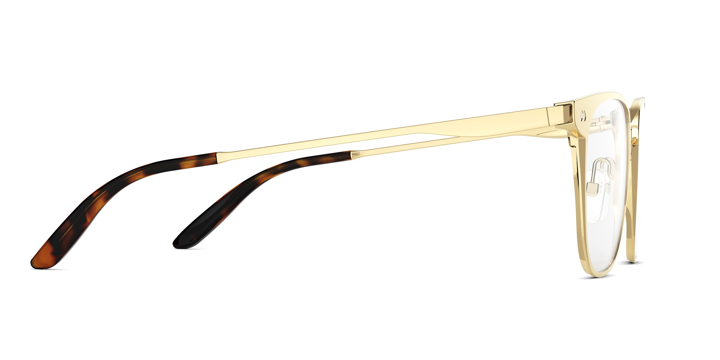Pair Eyewear Nola Black Metal montatura metallo quadrata nera