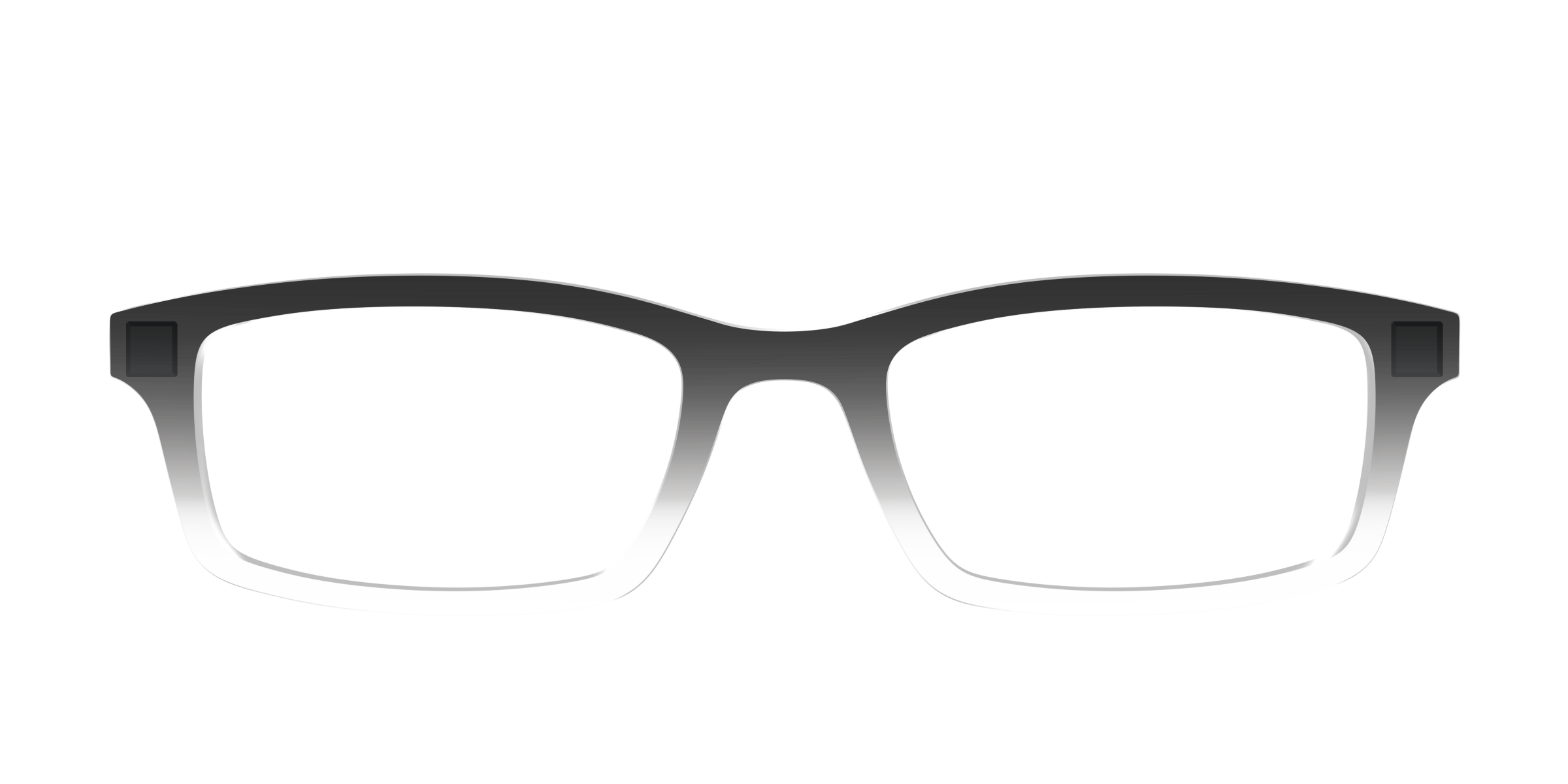 Pair Eyewear Solid Tops Black Gradient Crystal top occhiali nero
