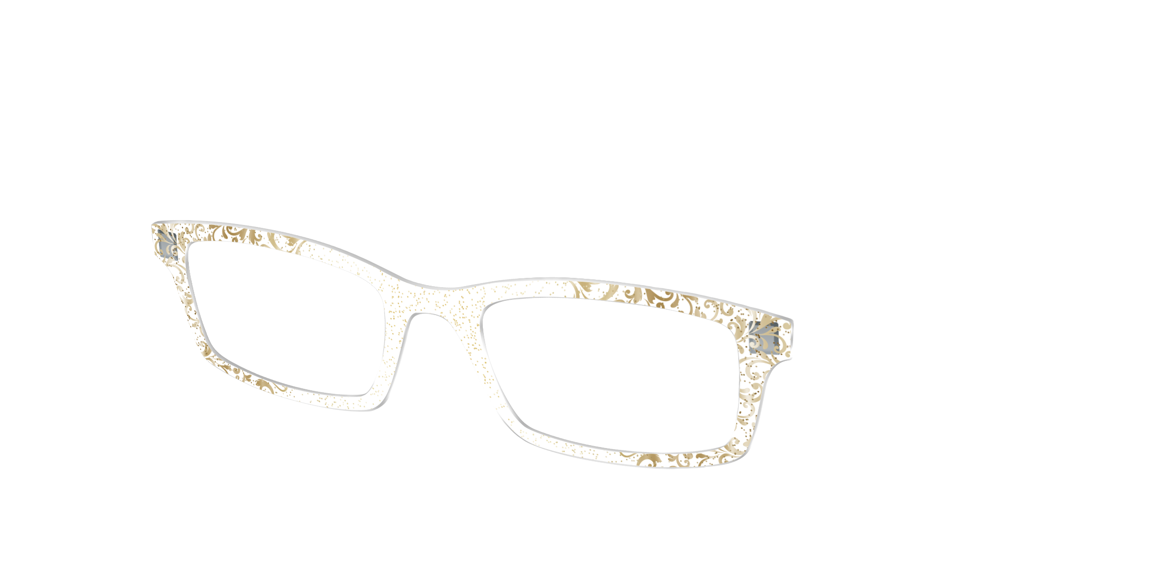 Pair Eyewear Design Tops Golden Flair Crystal top dorato occhiali