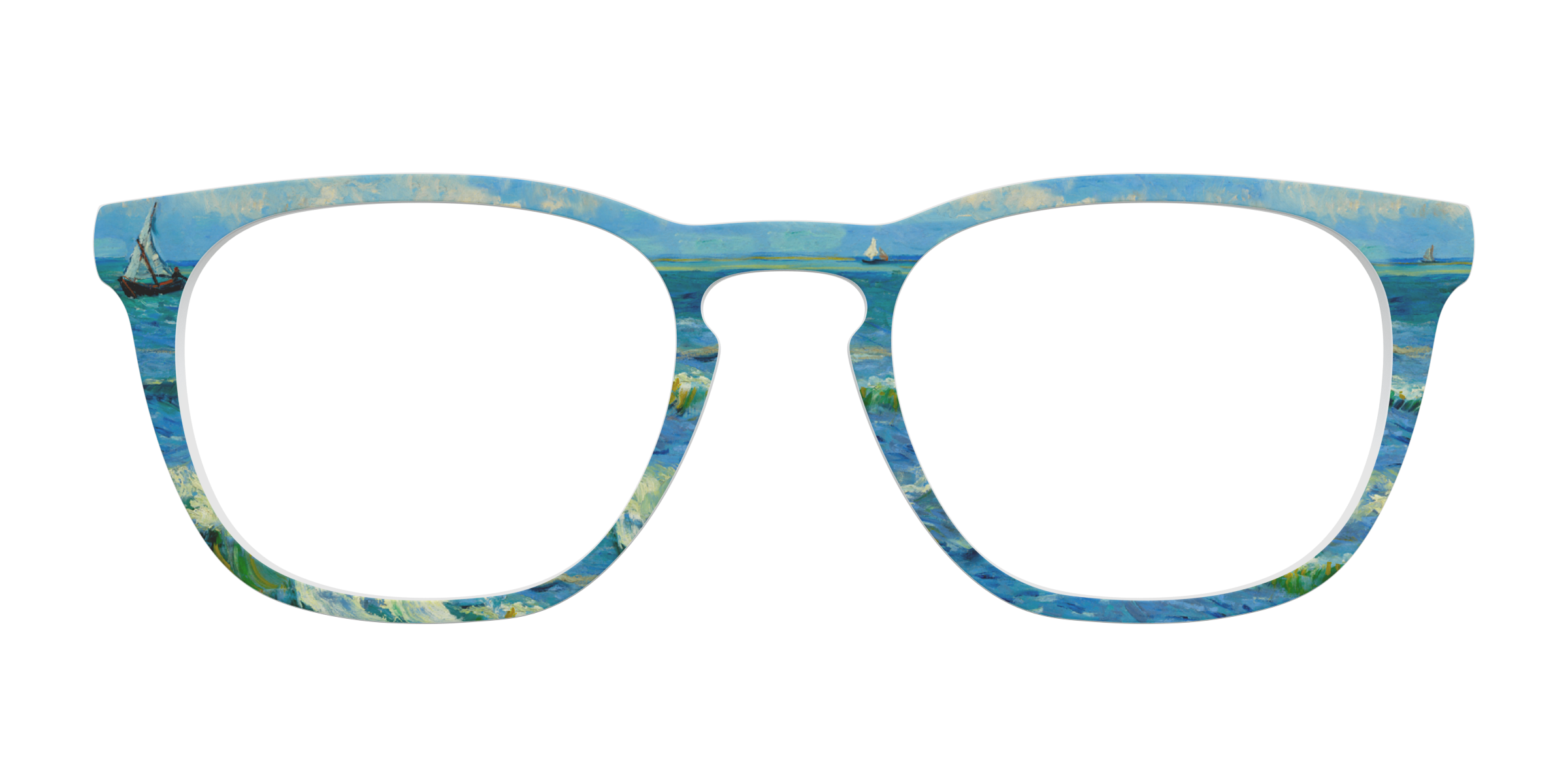 Pair Collabs Seascape VG12 top occhiali blu