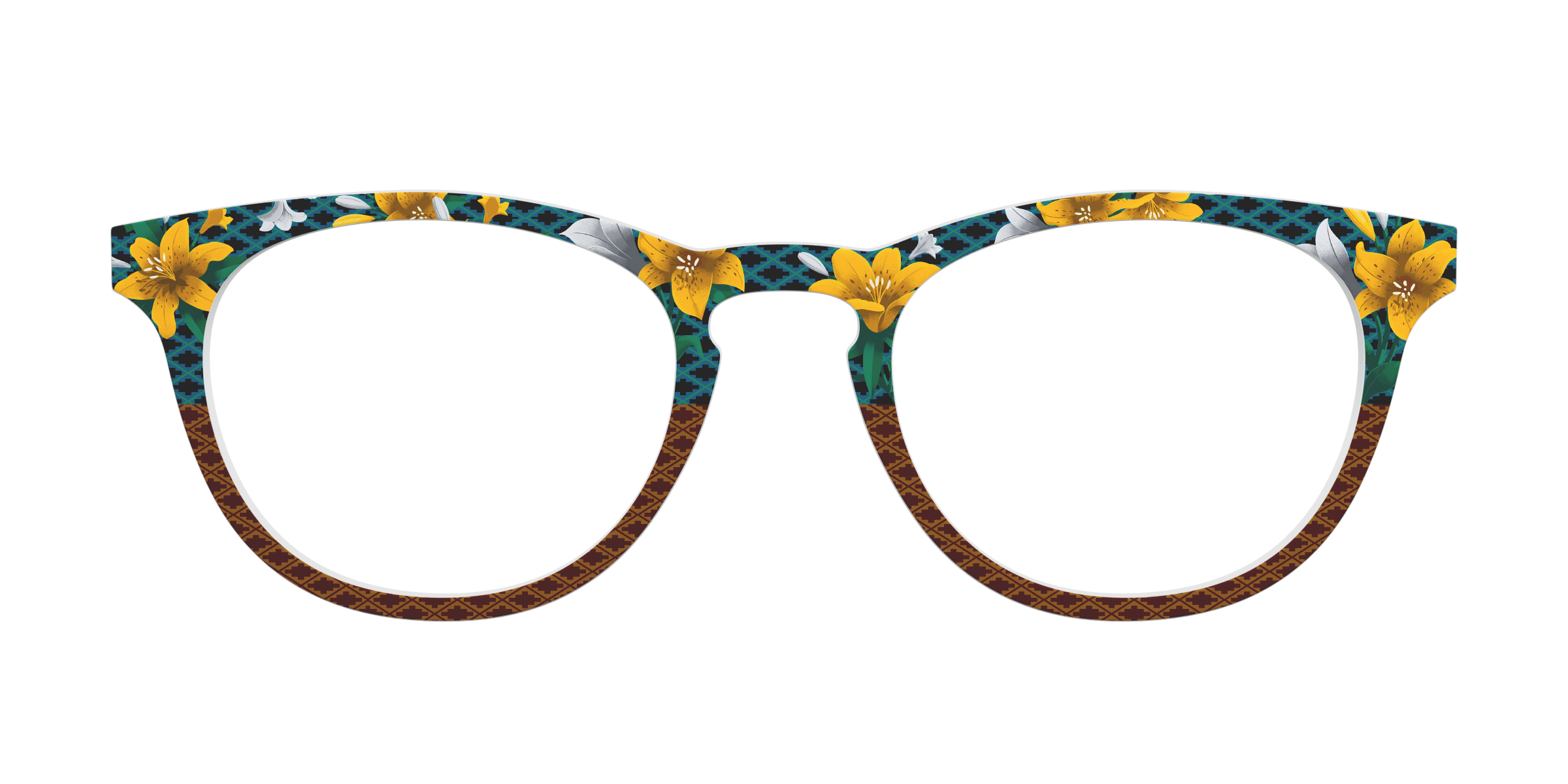Pair Eyewear Collabs Lily Lattice top occhiali FK2