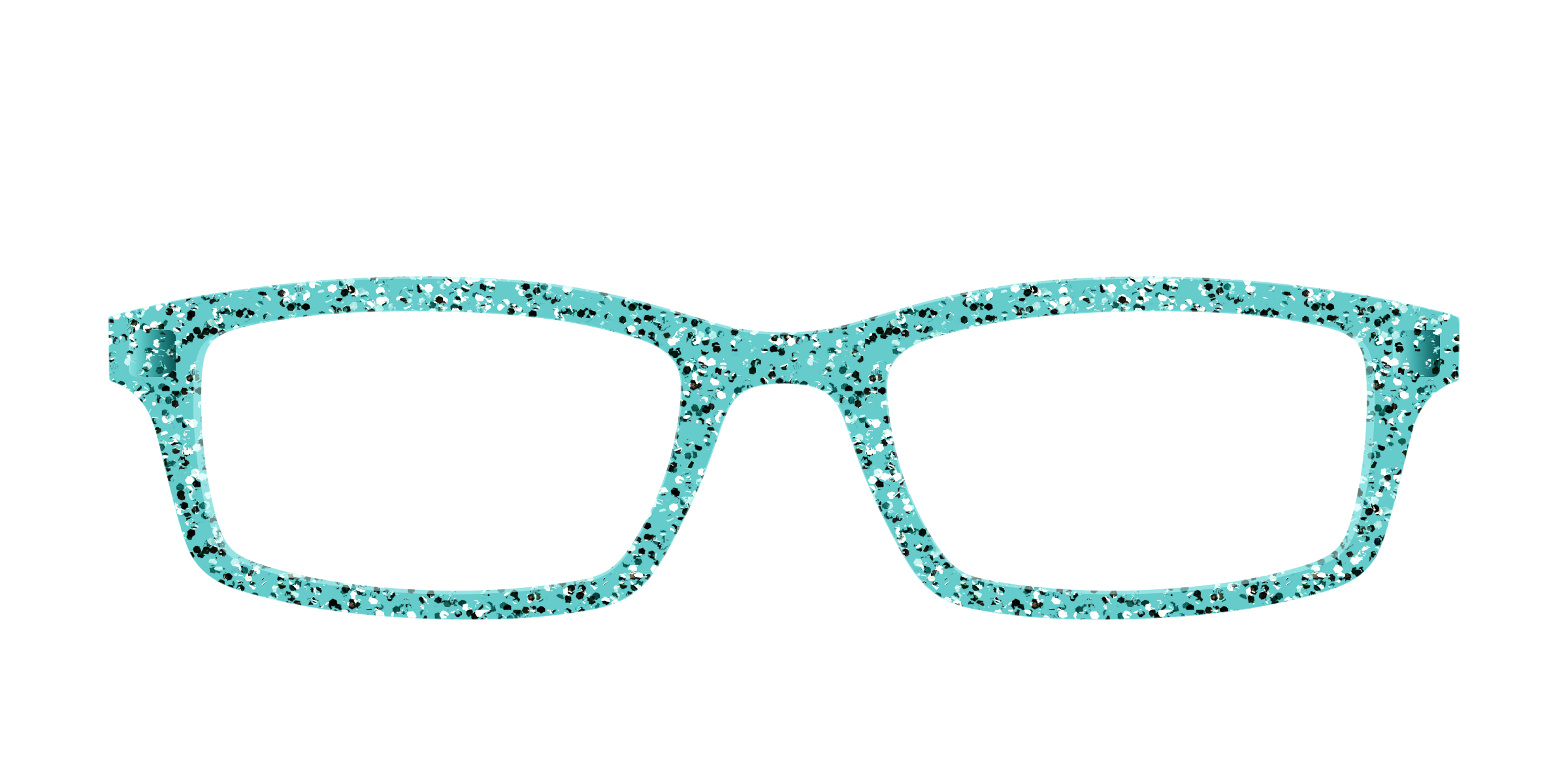 Pair Eyewear Solid Tops Mint Sparkle cover occhiali verde glitter