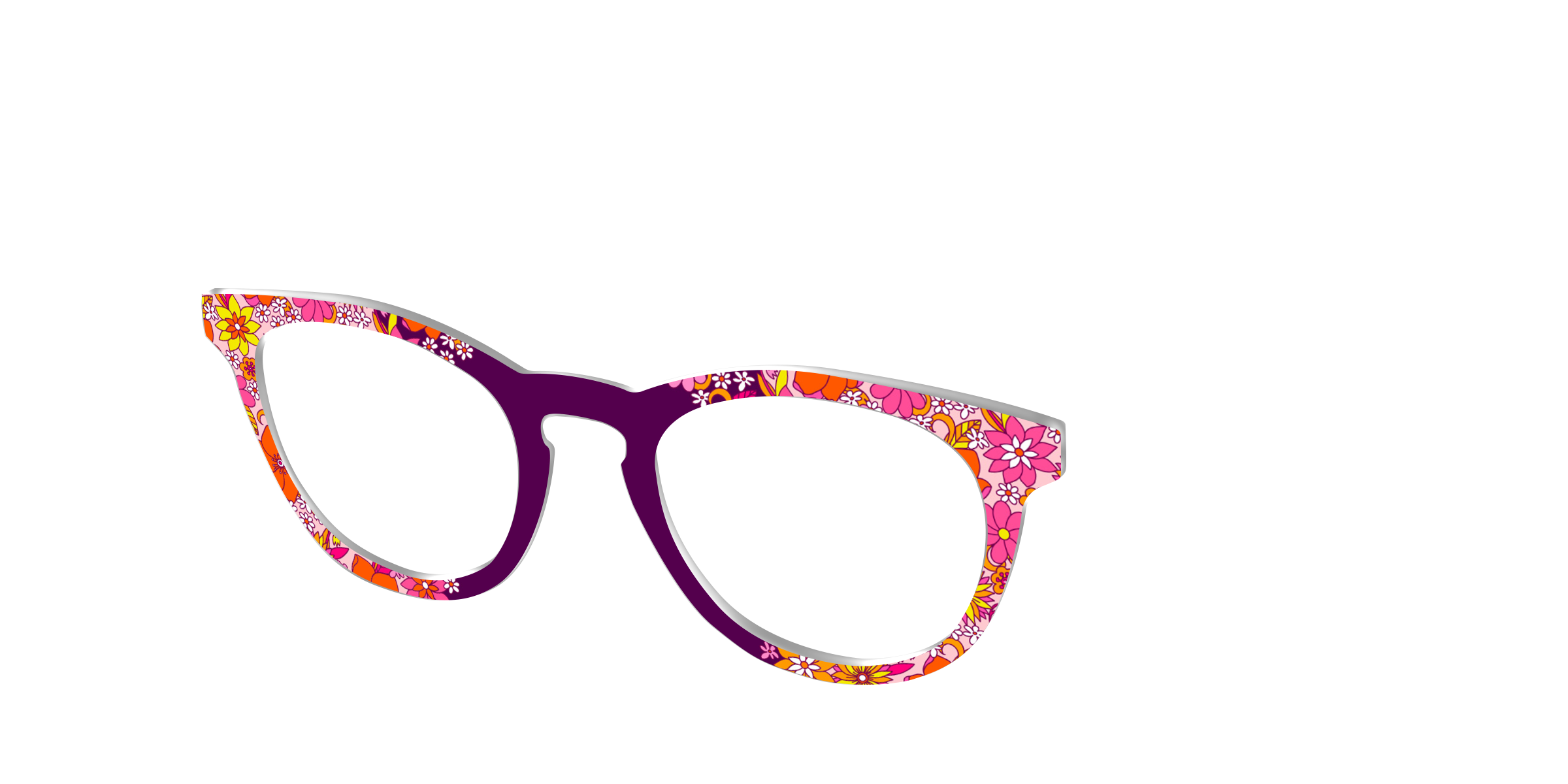 Pair Eyewear Design Tops Far Out Floral topper floreale