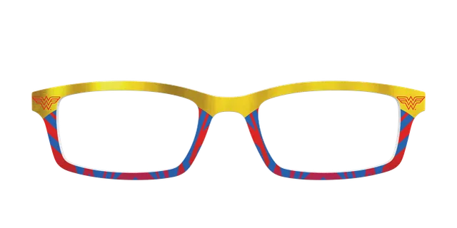 Pair Eyewear Collabs Wonder Woman Suit top occhiali DC7 rosso