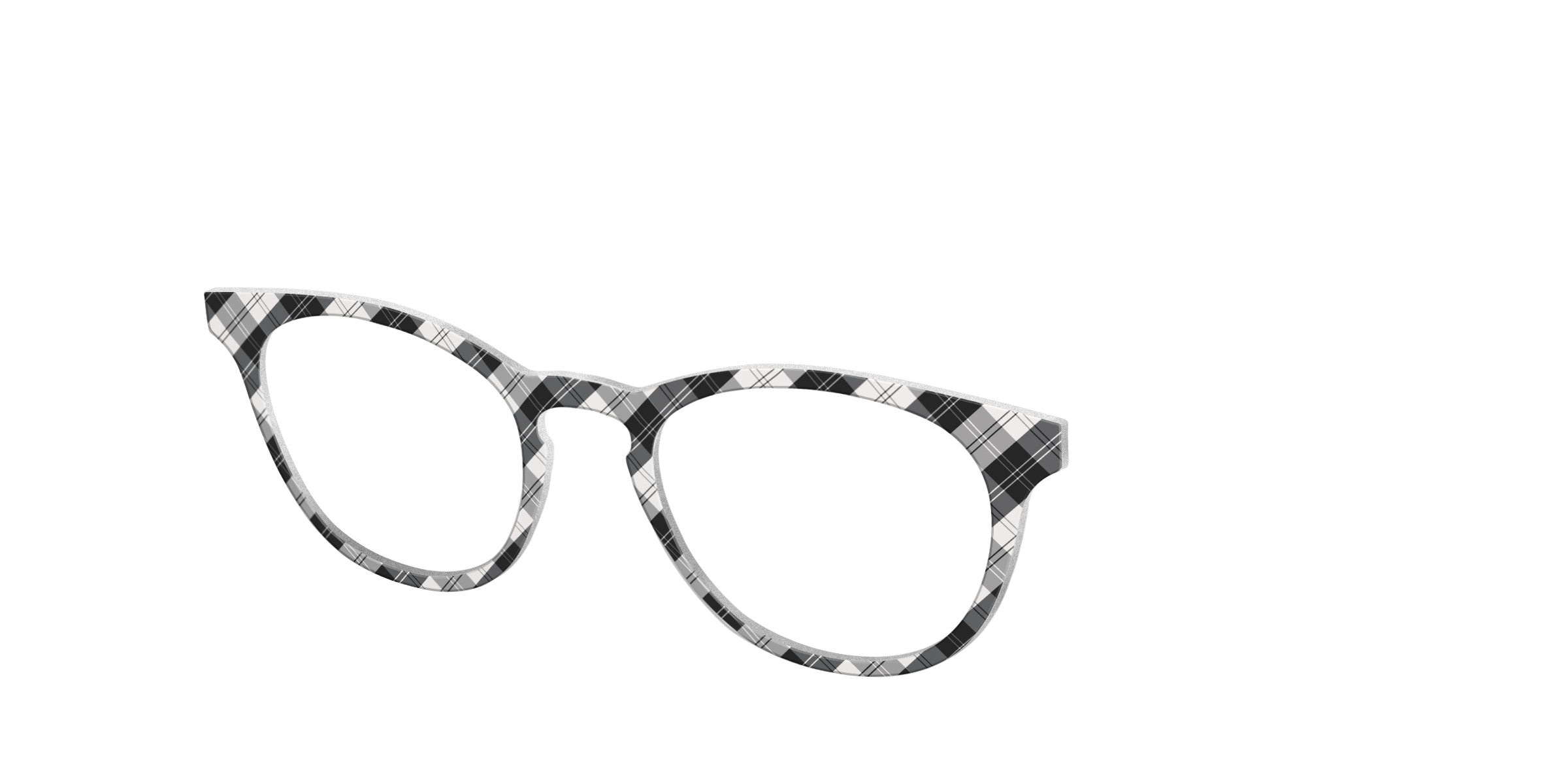 Pair Eyewear Solid Tops B&W Plaid top per occhiali quadri