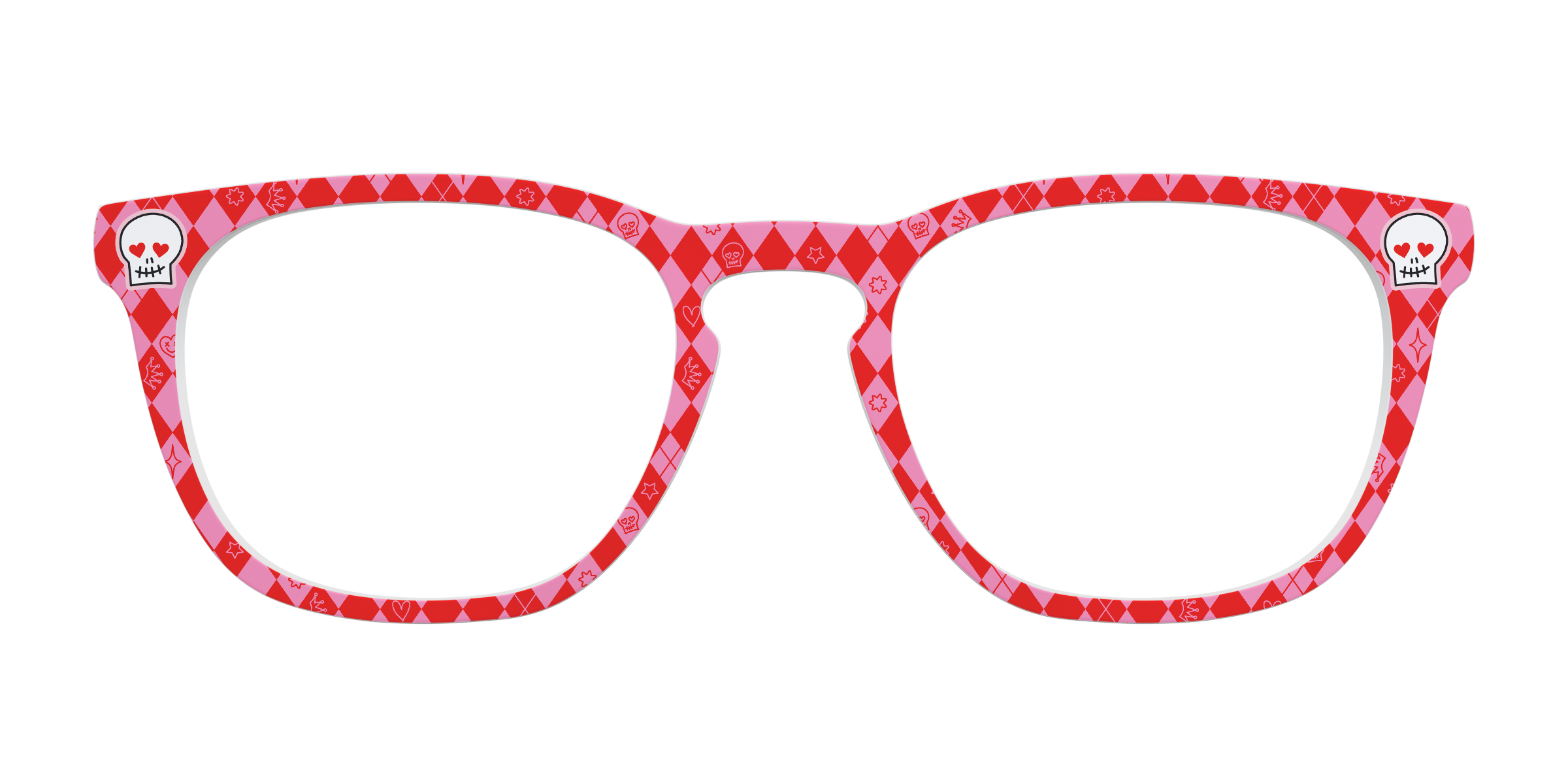 Pair Eyewear Collabs Harley Quinn Suit top occhiali rosso