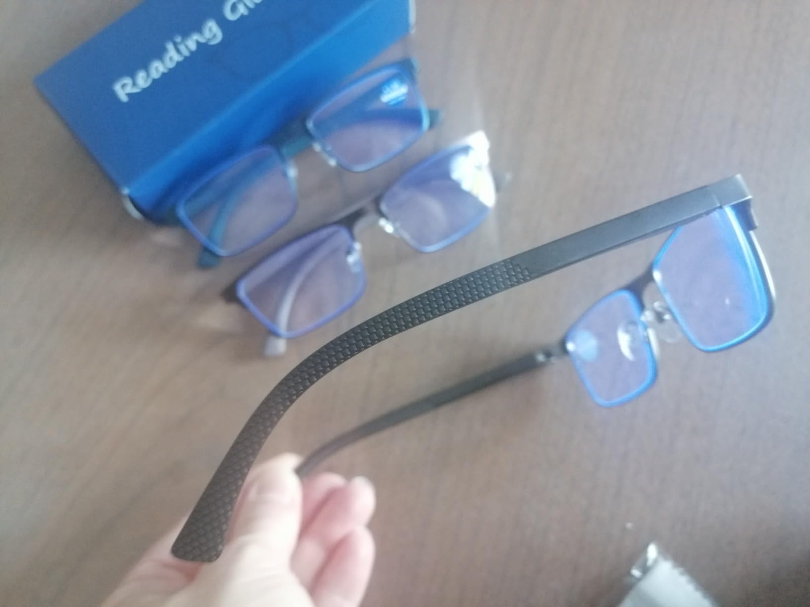 Hubeye Metal Square Occhiali da Lettura 1.5 3 Pezzi Metallo