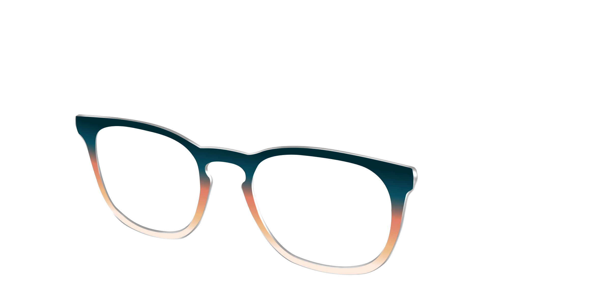 Pair Eyewear Design Tops Aegean Apricot top sfumato AT08