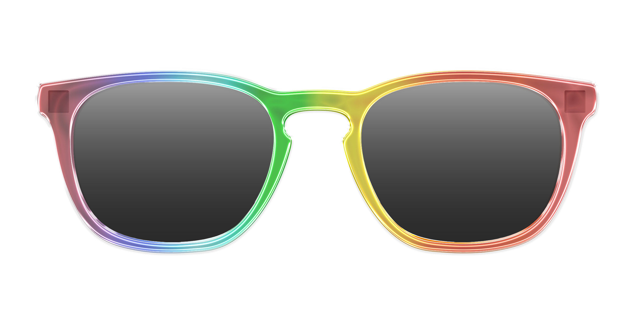 Pair Eyewear Sun Tops Rainbow Gradient polarizzato clip sole