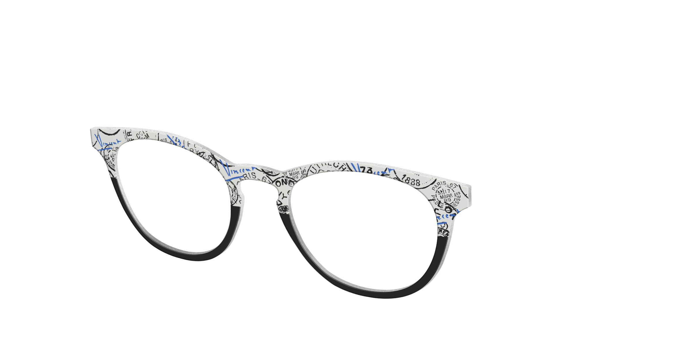 Pair Eyewear Collabs The Stamps Split top per occhiali