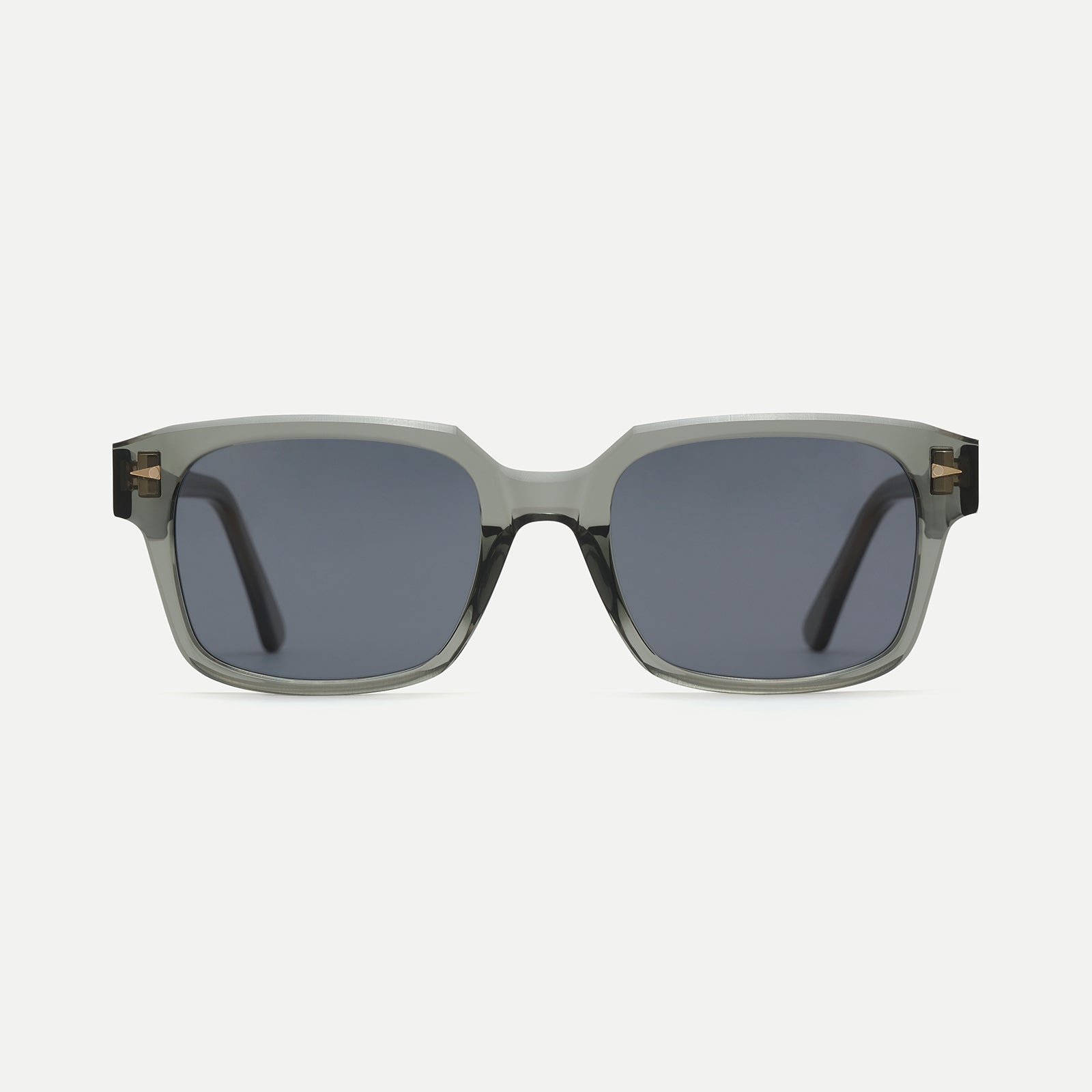 AHLEM Gros Caillou Occhiali da Sole Nero/Verde Acetato