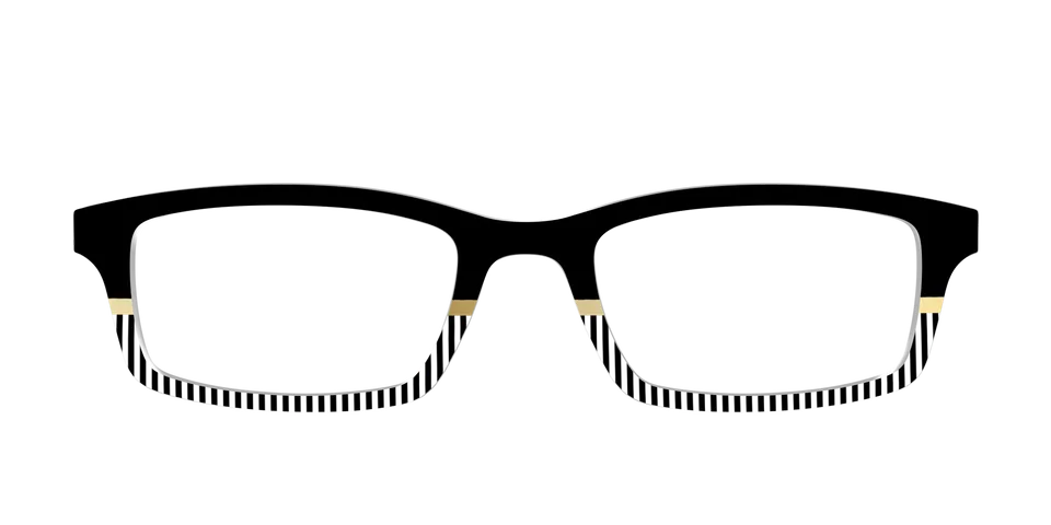 Pair Eyewear Design Tops Chic Stripes Crystal top per occhiali