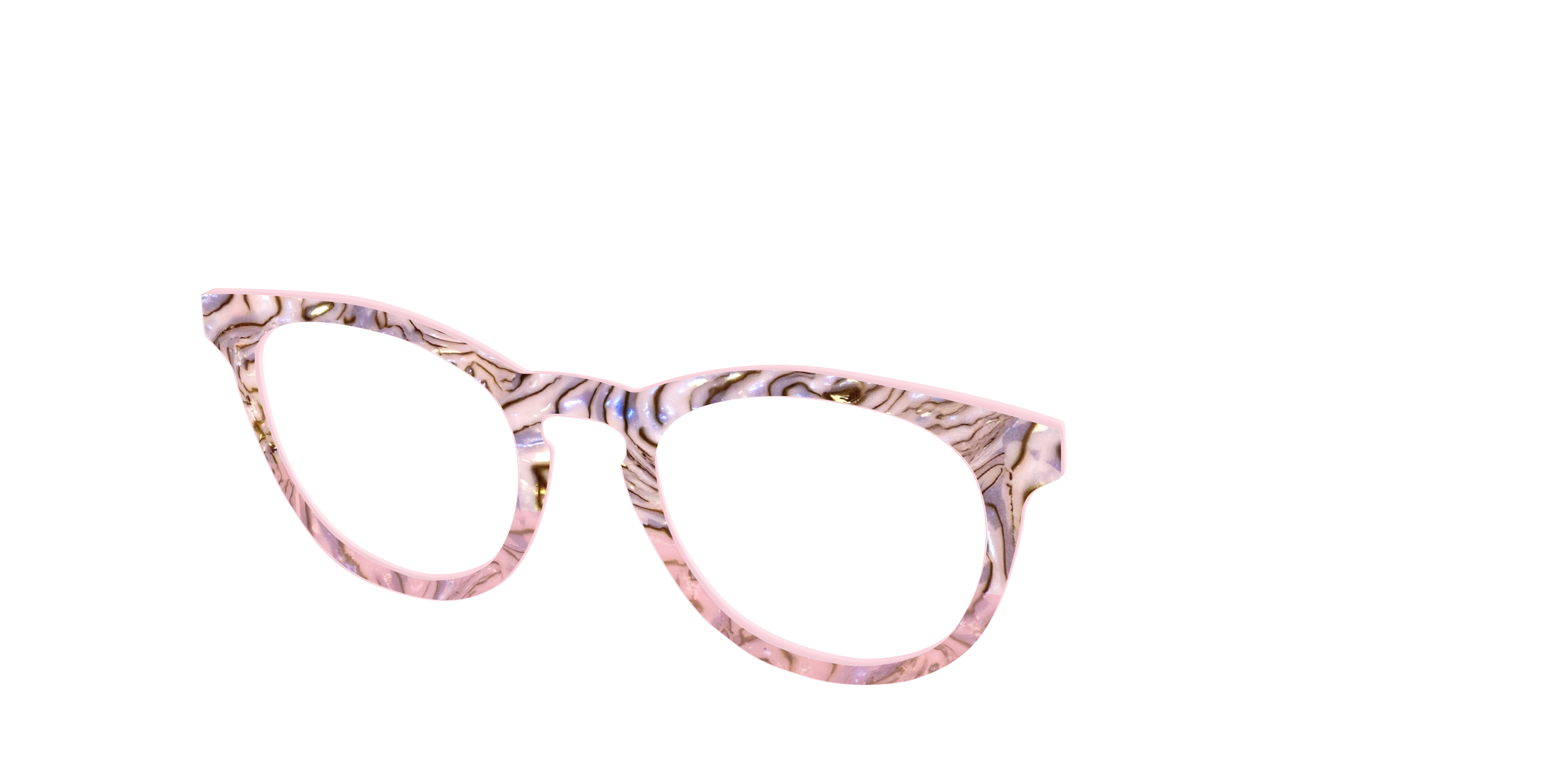 Pair Eyewear Design Tops Pink Conch Shell Pearl top 589