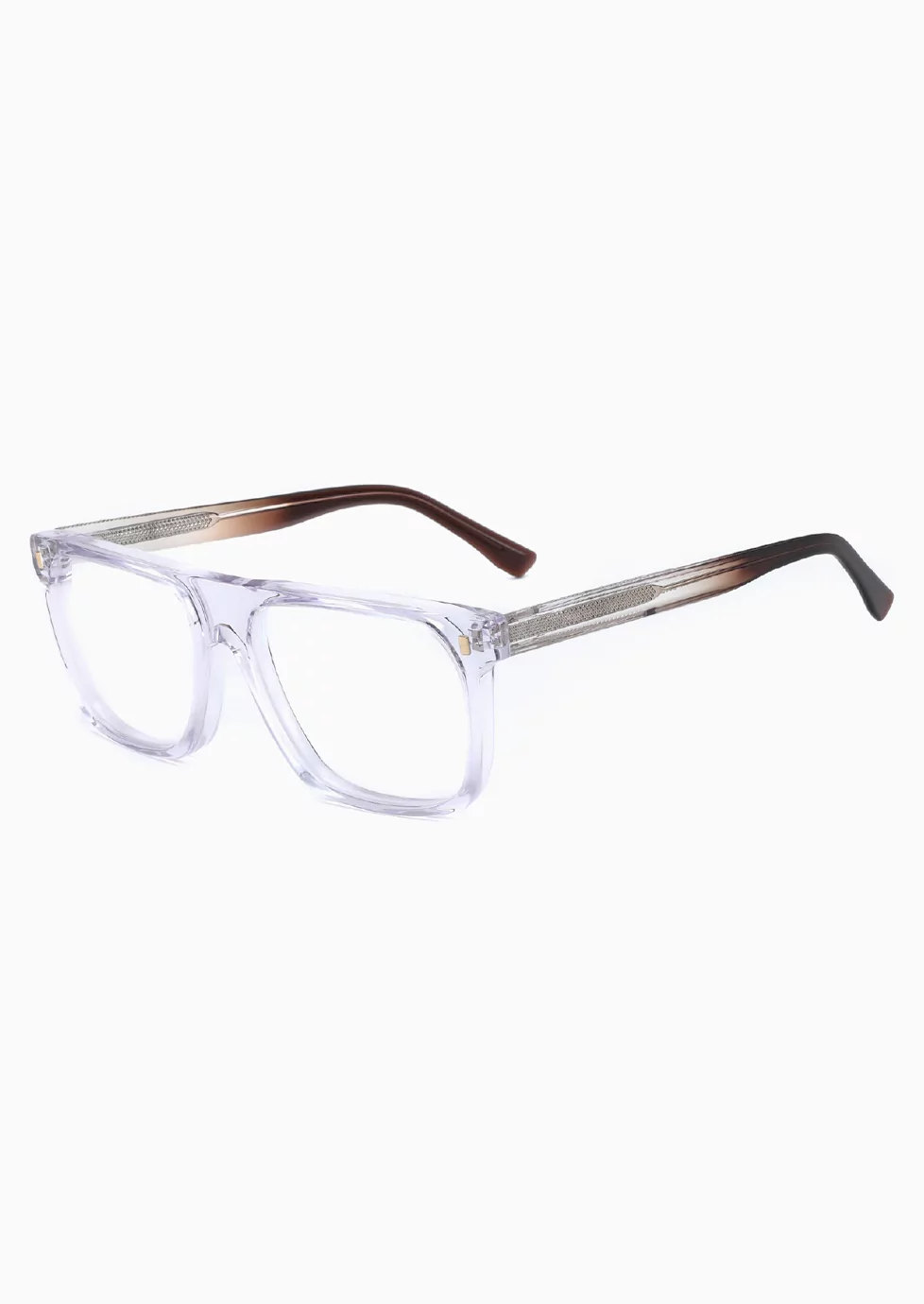 Ouyuan 309024 montatura occhiali uomo squadrata acetato