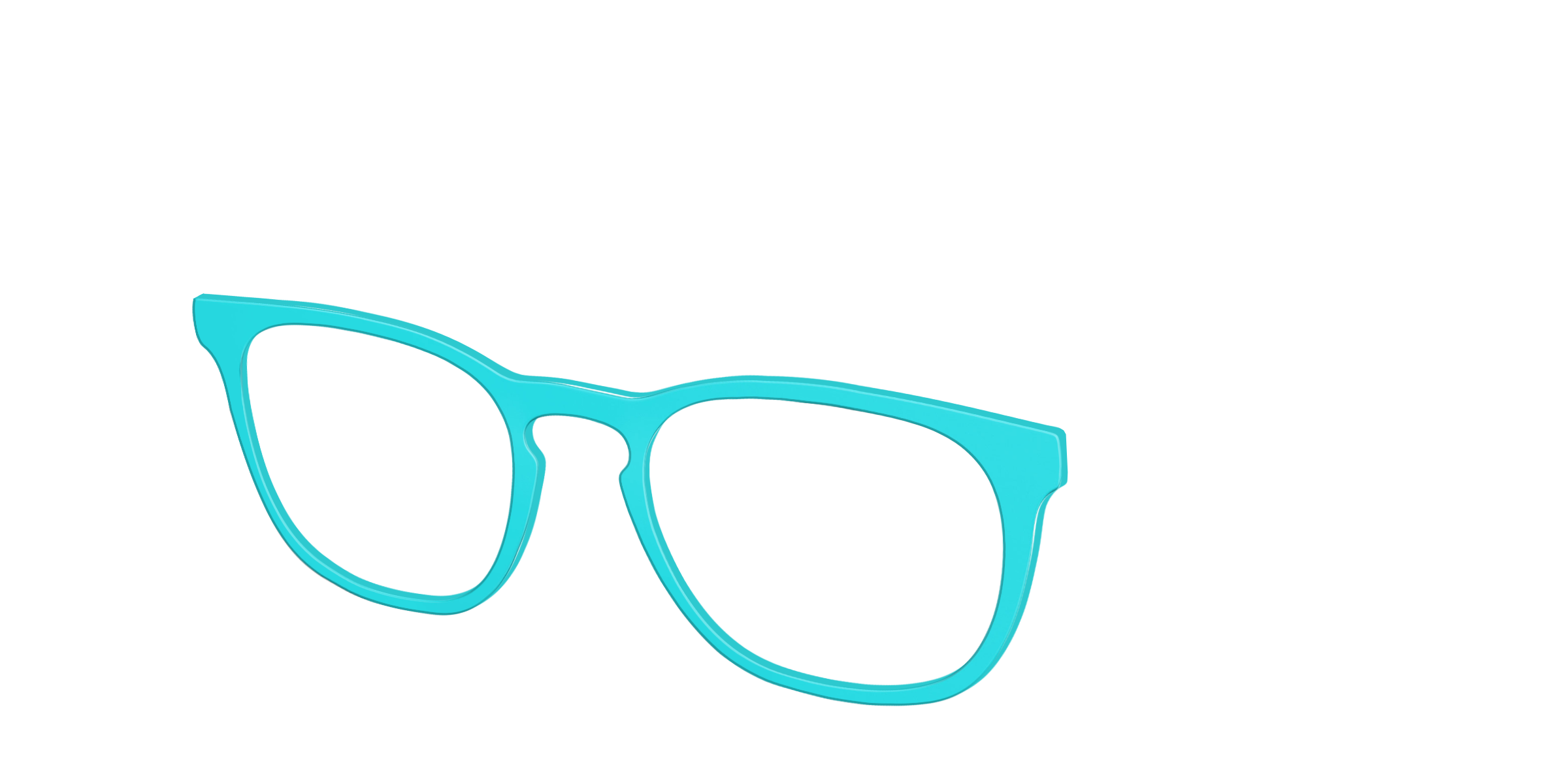Pair Eyewear Solid Tops The Turquoise top occhiali verde