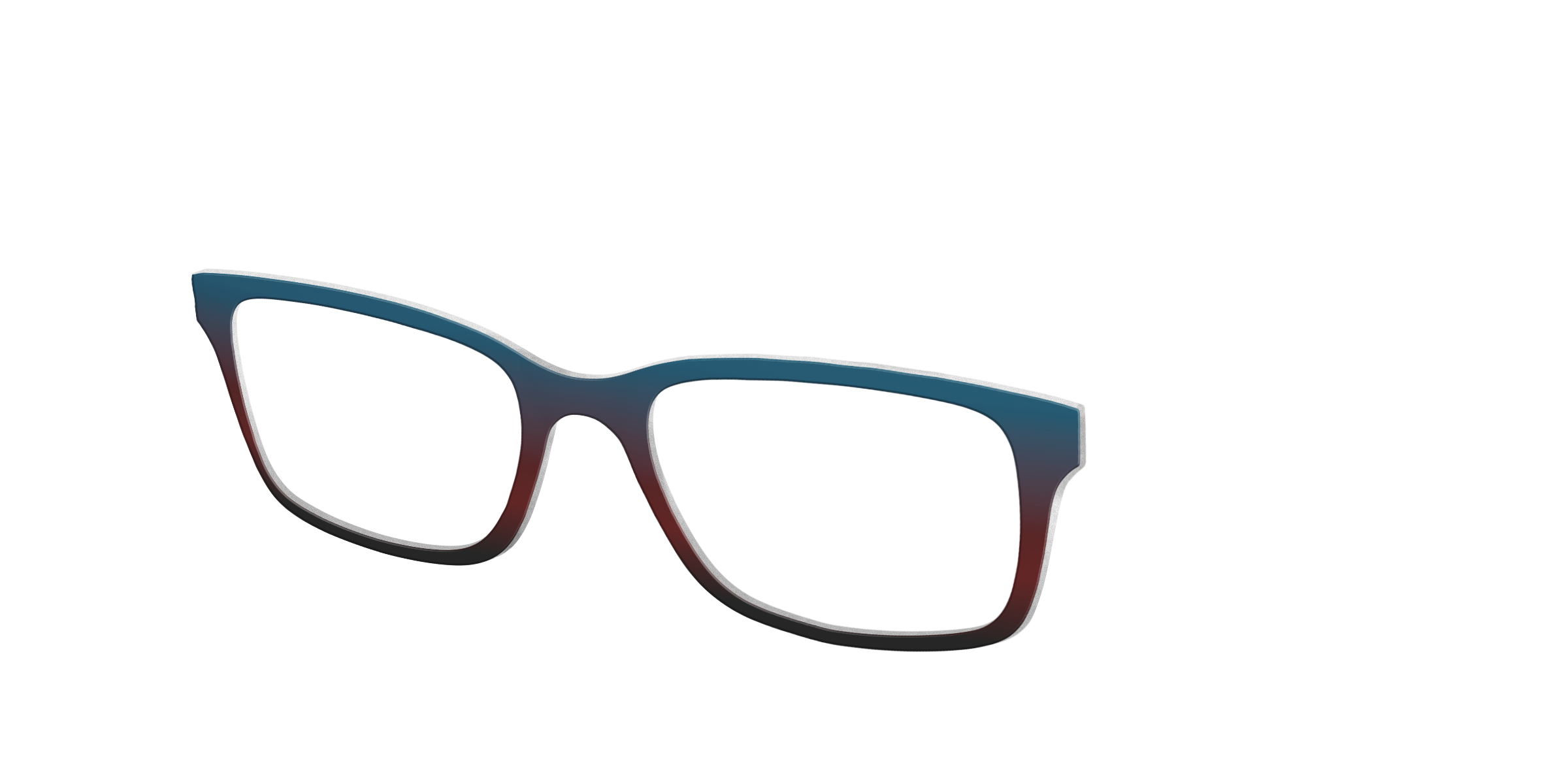 Pair Eyewear Solid Teal Espresso Gradient top per occhiali