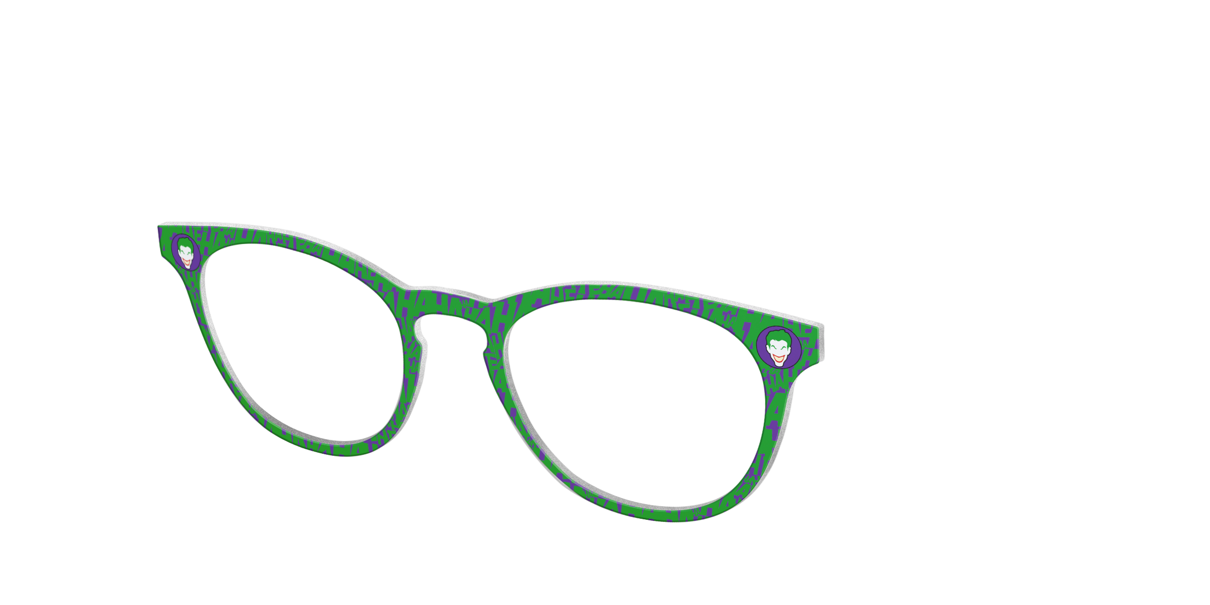Pair Eyewear Collabs The Joker topper occhiali DC10 viola