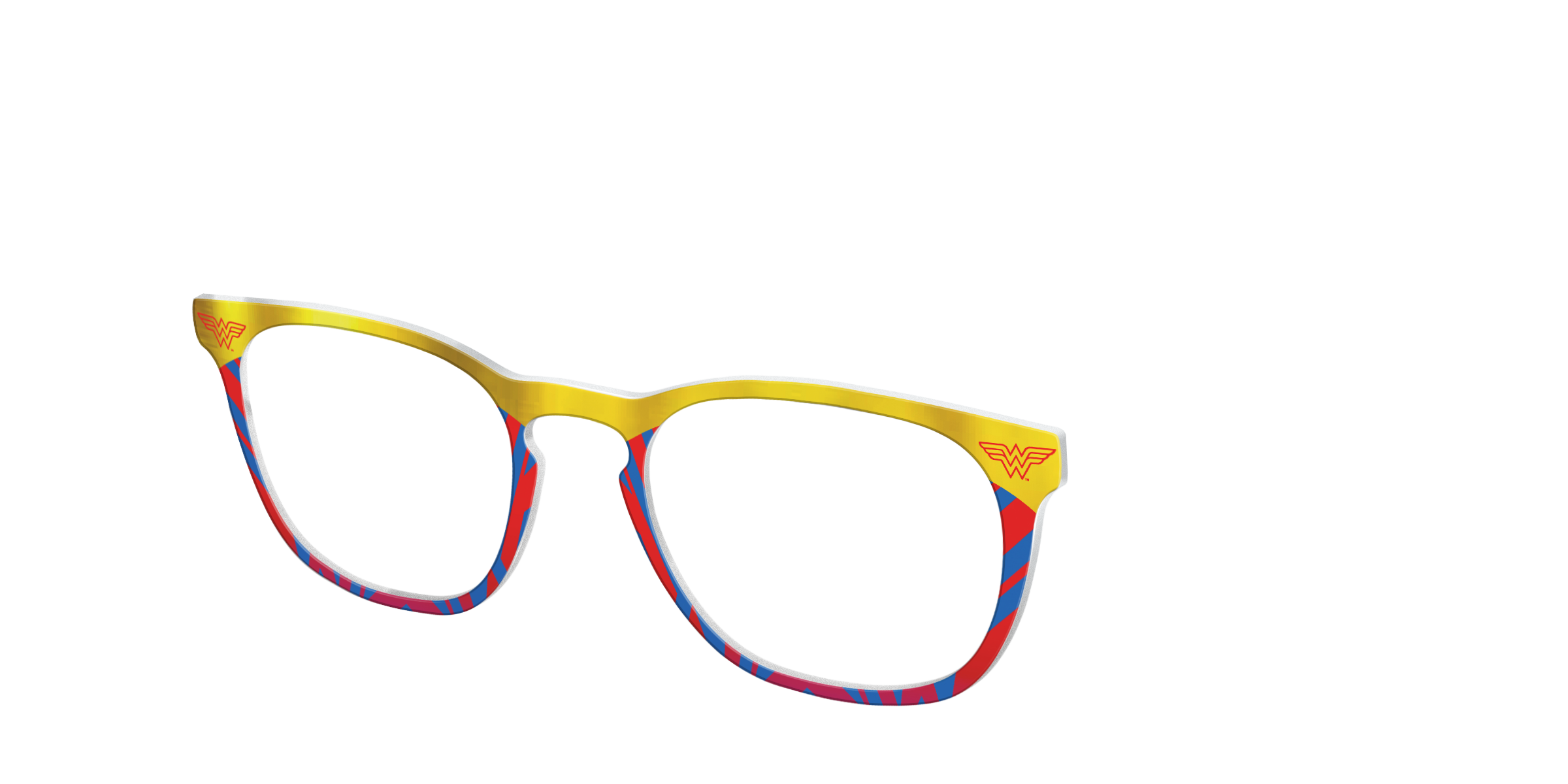 Pair Eyewear Collabs Wonder Woman Suit top occhiali DC7 rosso