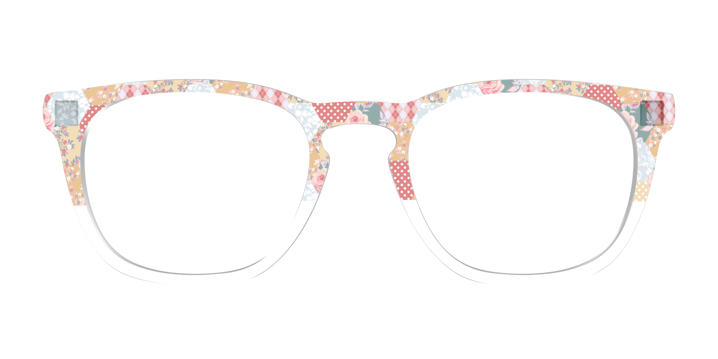 Pair Eyewear Design Tops Patchwork Hexagons Crystal top occhiali