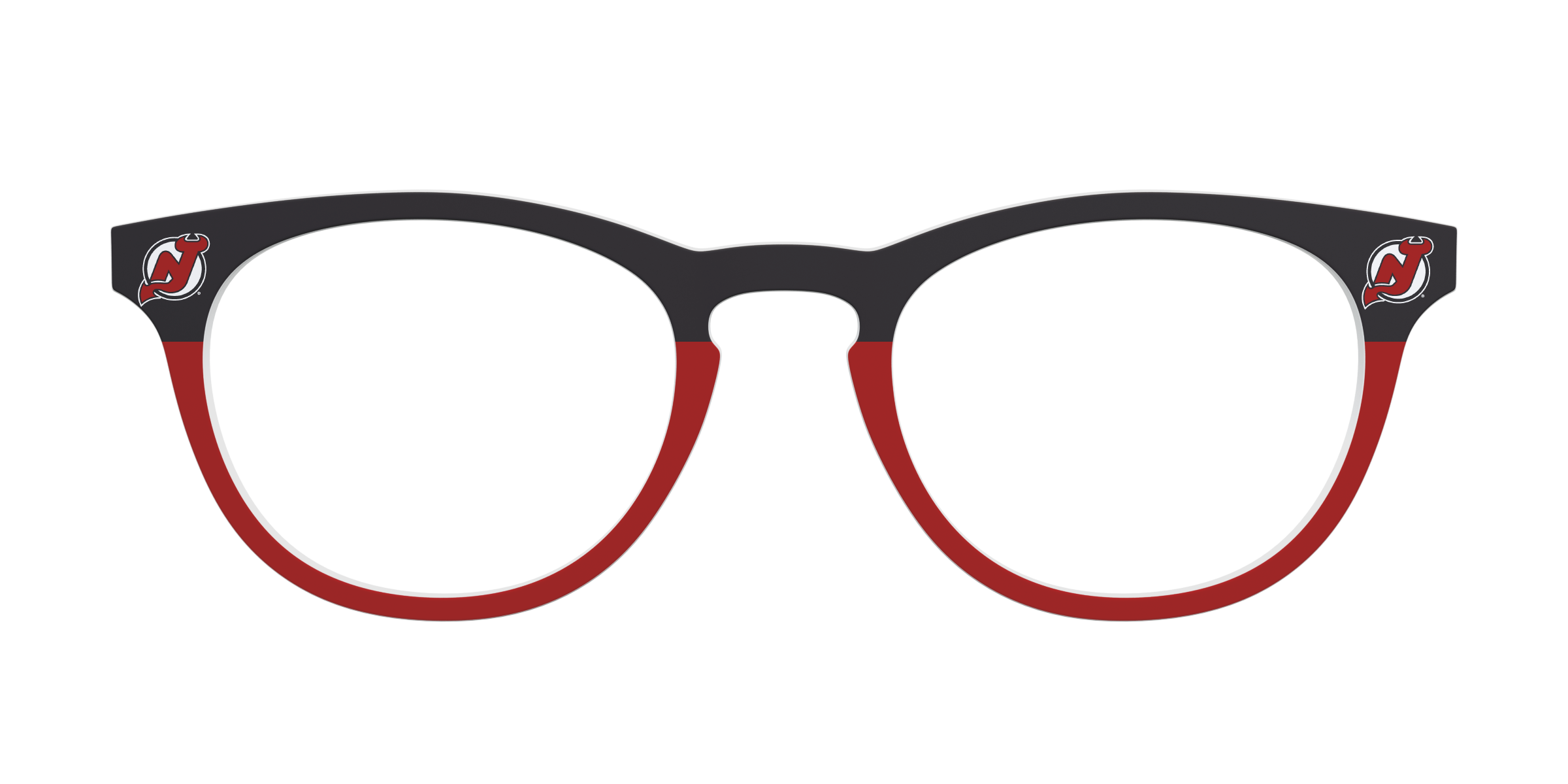Pair Eyewear School Spirit The Devils Split top occhiali nero rosso