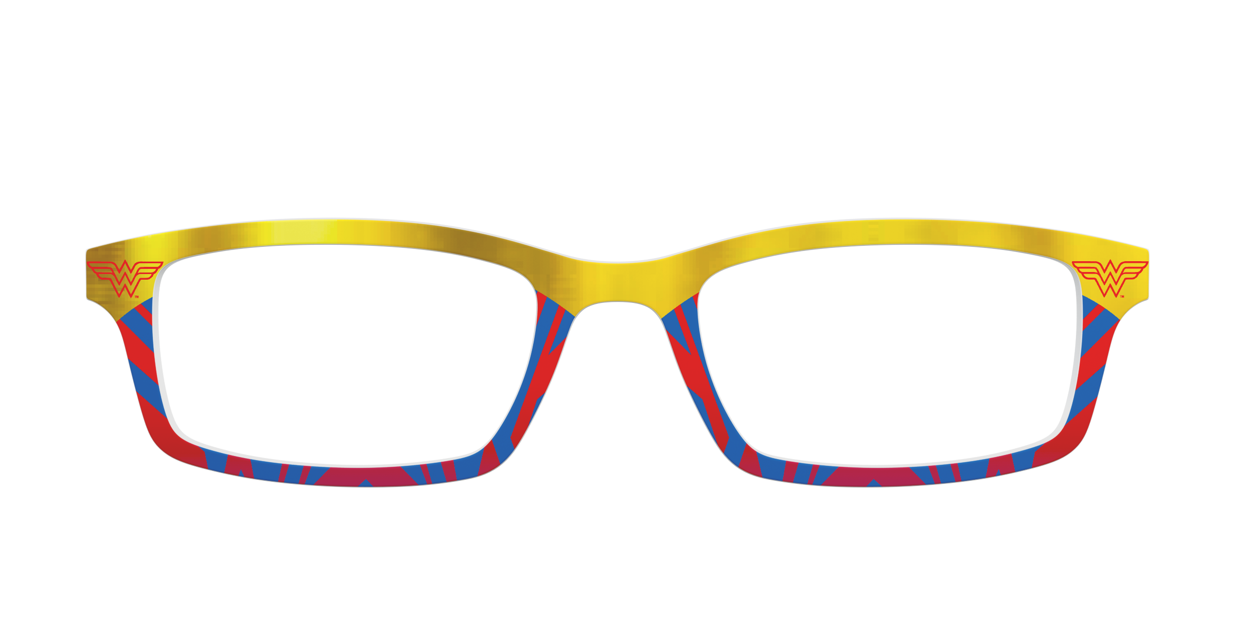 Pair Eyewear Collabs Wonder Woman Suit top occhiali DC7 rosso