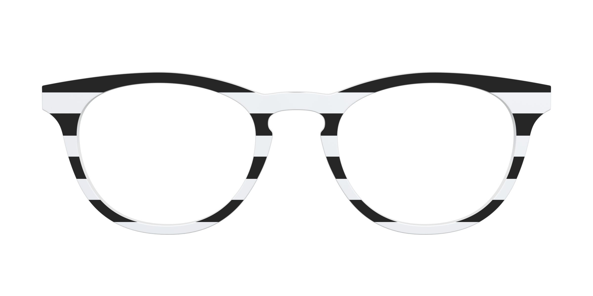 Pair Eyewear Solid Tops The Striped top occhiali righe
