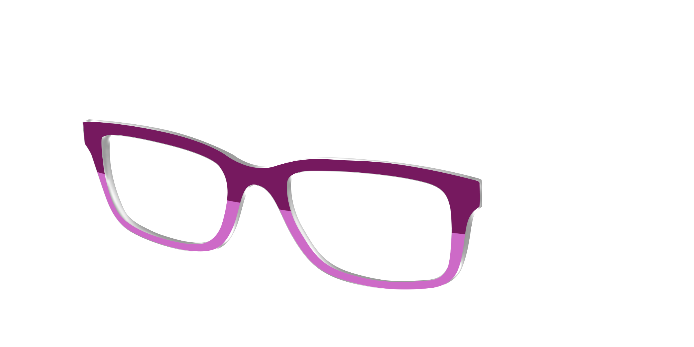 Pair Eyewear Design Tops The Mulberry & Orchid Split top occhiali
