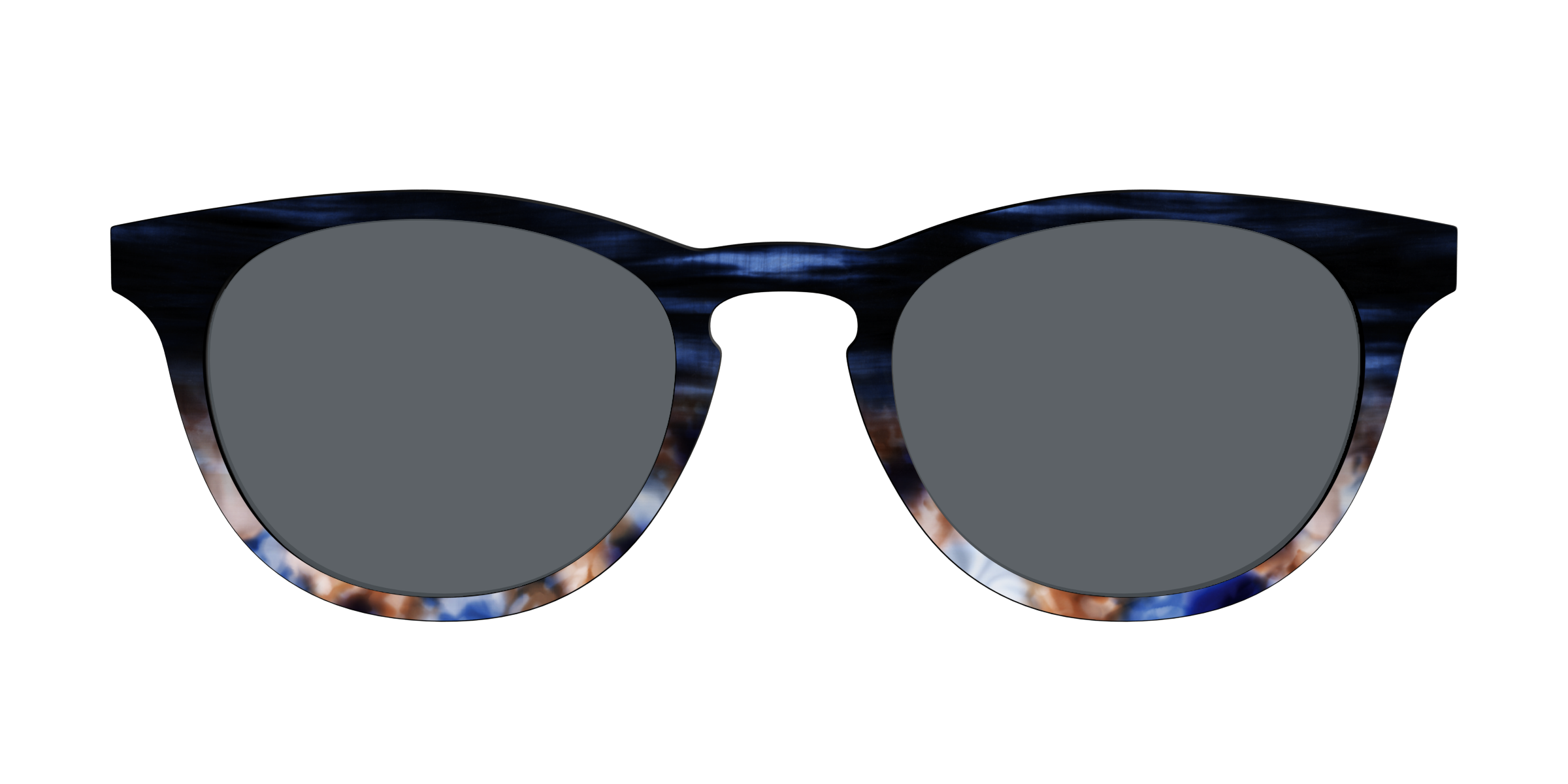 Pair Eyewear Sun Tops Polarized Blue Horn Tortoise clip sole