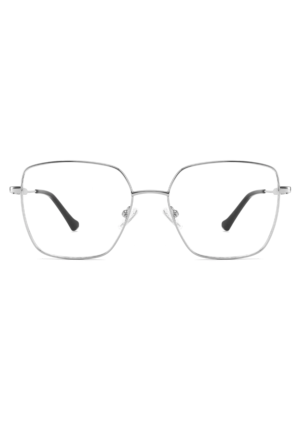 Ouyuan CH6107 montatura occhiali vista oversize acciaio 55 mm
