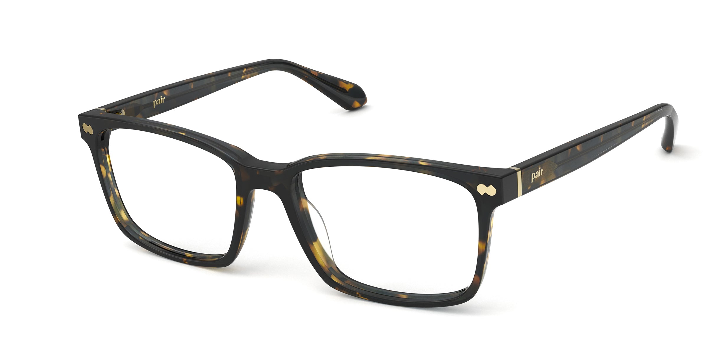 Pair Eyewear Kirby Forte montatura vista nera oro media